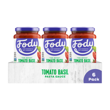 Load image into Gallery viewer, <b><big> Low FODMAP Tomato & Basil Sauce<br> 6 Pack</big></b><br><small> Onion & Garlic Free</small>