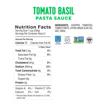 Load image into Gallery viewer, <b><big> Low FODMAP Tomato & Basil Sauce<br> 6 Pack</big></b><br><small> Onion & Garlic Free</small>