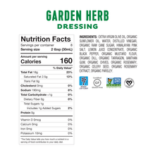 Load image into Gallery viewer, <b><big> Low FODMAP Garden Herb Dressing </big></b><br><small>Gluten, Lactose, Onion & Garlic Free</small>