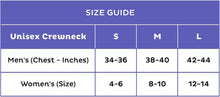Load image into Gallery viewer, fody-foods-crewneck-sizes
