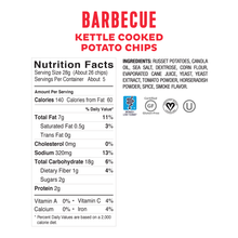 Load image into Gallery viewer, <b><big> Low FODMAP BBQ Chips </big></b><br> Kettle-Cooked <br><small>Onion, Garlic, and Gluten-Free</small>
